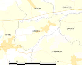 Mapa obce Lanmérin