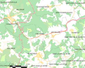 Poziția localității Les Salles