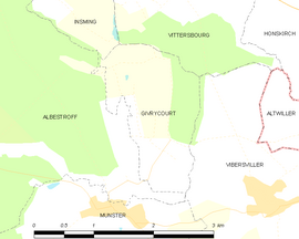 Mapa obce Givrycourt