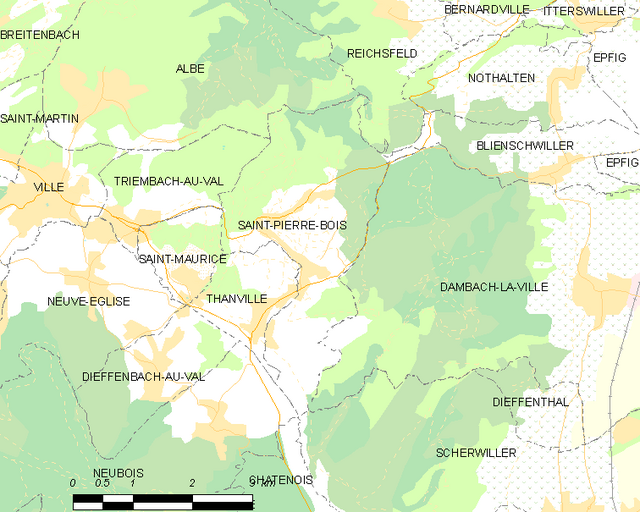 Poziția localității Saint-Pierre-Bois