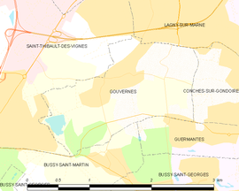 Mapa obce Gouvernes