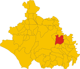 Map of comune of Soriano nel Cimino (province of Viterbo, region Lazio, Italy).svg