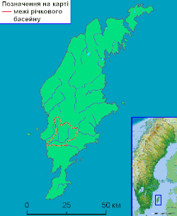 Map of the river Snoderån – UK – Карта річки Снудерон.gif