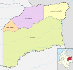 Political division, municipalities of Vichada