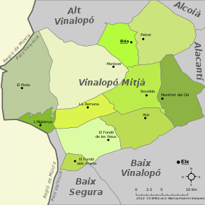 Mapa da comarca.
