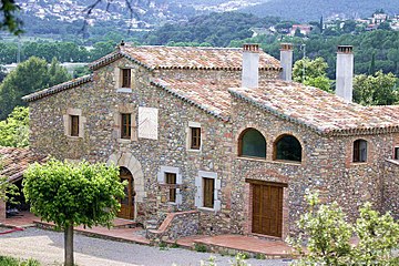 Masia de Mas Fabregas del Bosc a l'ca:Ametlla del Vallès