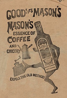 Mason's essence of coffee and chicory advert