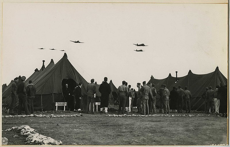 File:Men watching low altitude planes (SC 164079), National Museum of Health and Medicine (3299272513).jpg