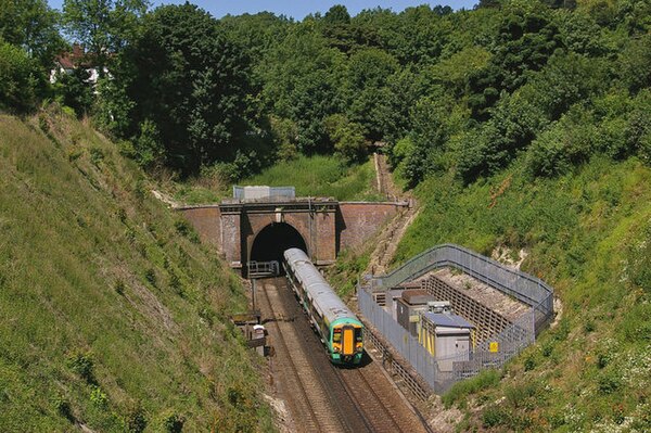 South portal of Merstham Tunnel