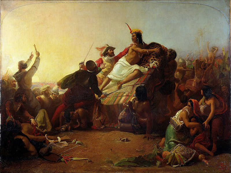 File:Millais, John Everett (Sir) - Pizarro Seizing the Inca of Peru - Google Art Project.jpg