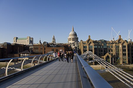 The Millenium Bridge, in London, UK.