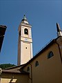 Campanile della chiesa di santa Maria di Millesimo, Liguria, Italia