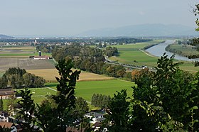 Blick vom Montlingerberg nach Kriessern