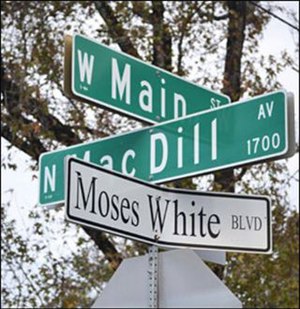 Moses White street sign.jpg