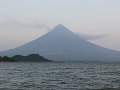 Mount Mayon sunrise view from Puro close-up