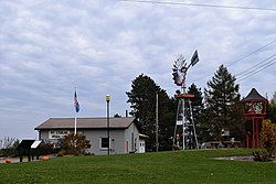 Mount Sterling village hall and park