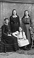 Mrs. Whitney and her three daughters, Freda, Gladys and Adele, Ireland, about 1905 (3421119941).jpg