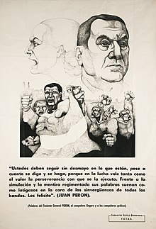 Afiche Federación Gráfica Bonaerense 1973