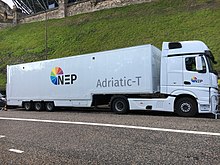 NEP Adriatic-T tender vehicle at Edinburgh Castle NEP UK's Adriatic-T at Edinburgh Castle.jpg