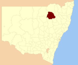 Comté de Narrabri - Carte