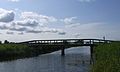 Nationaal Park De Alde Feanen. Locatie, It Wikelslân.Brug naar uitkijktoren.