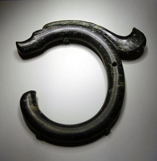 Neolithic jade dragon, Hongshan Culture, Inner Mongolia, 1971