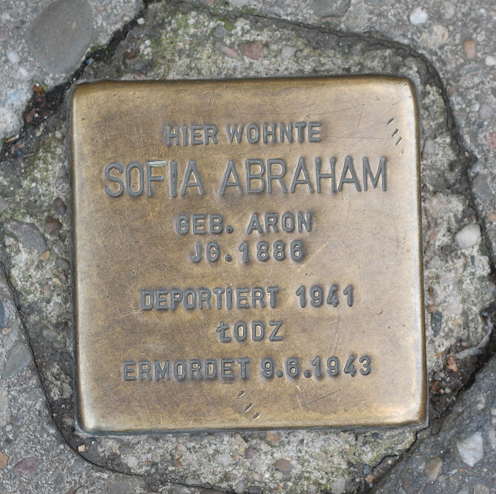 Neuwied Stolperstein Sofia Abraham geb.Aron502.JPG