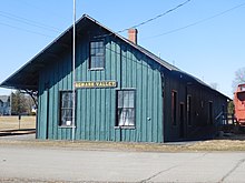 The former Lehigh Valley Railroad station in Newark Valley Newark Valley Station.jpg