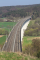 English: Concrete railway bridge "Aula-Talbruecke" over Aula River near, Niederaula, Hesse, Germany