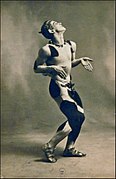 Nijinsky dans l'Après-midi d'un faune, par Walery (ballets russes, Opéra du Chatelet, Paris, 1912)