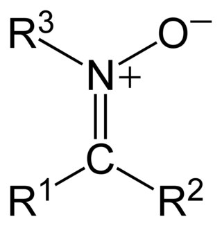 <span class="mw-page-title-main">Nitrone</span> Chemical group (>C=N(O)–)