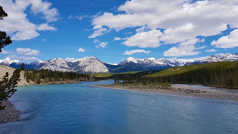 File:North Saskatchewan River in the Rockies.jpg