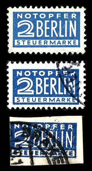 Steuermarke „Notopfer Berlin“