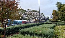 The O-Bahn Busway tunnel passes under Rymill Park and serves the northeastern suburbs.