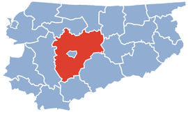 Poloha powiatu Powiat olsztyński vo Varmsko-mazurskom vojvodstve (klikacia mapa)