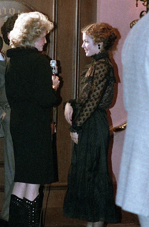 Irving at the opening night for Heartbreak House, December 1983