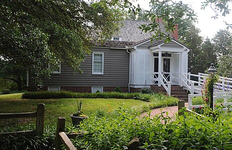 Rear of the house showing a clerestory dormer window