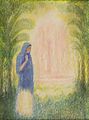 Richard Pollak-Karlin - Mystická scéna (Pramen poznání;Panna Maria v Egyptě) kol. 1910