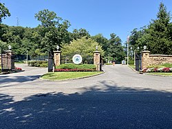 The entrance to the Park at East Hills on August 25, 2021.