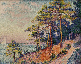 <i>Le Sentier des Douanes</i> Painting by Paul Signac