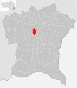 Poloha obce Perlsdorf v okrese Südoststeiermark (klikacia mapa)