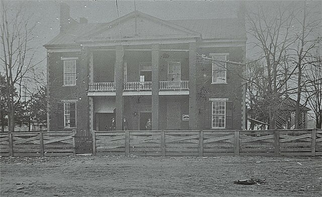 The 1868 courthouse in Linden