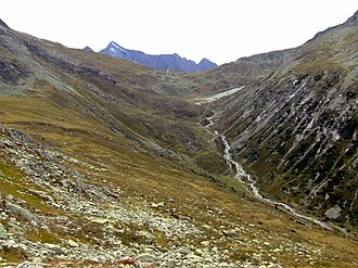 Pfitscher Joch von der österreichischen Seite