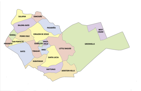 Political map of San Juan