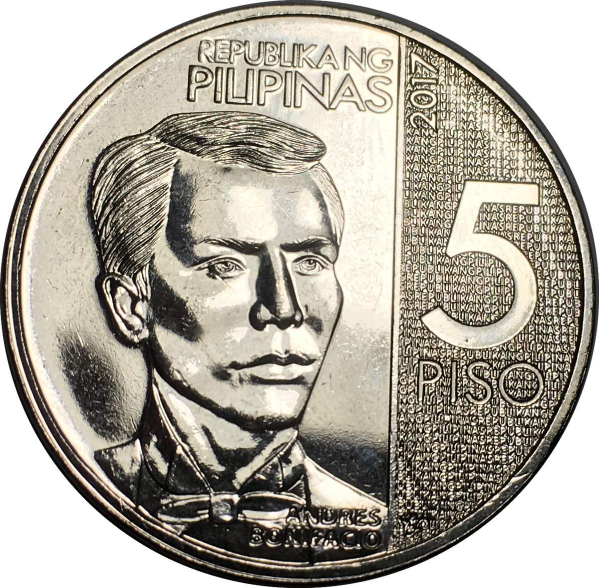 peso composition of coin 5 peso Philippine five Wikipedia coin