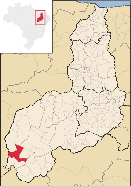 Kaart van Gilbués