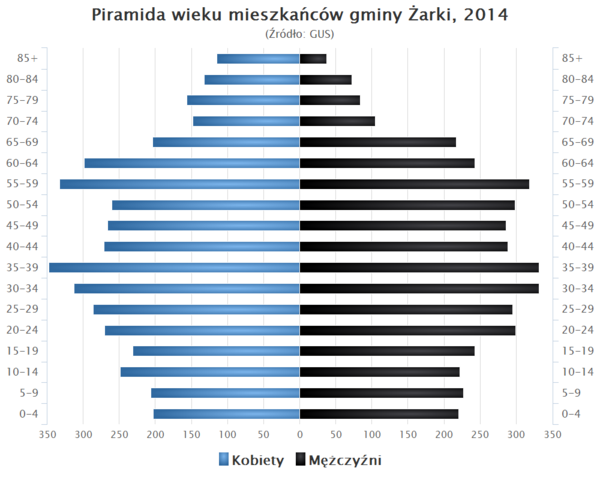 Piramida wieku Gmina Zarki.png