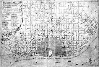 Map of the city by Martín Boneo y Villalonga, 1801.