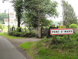 Pont-Saint-Mard'a giden yol