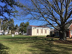 Central Powhatan, con il tribunale al centro